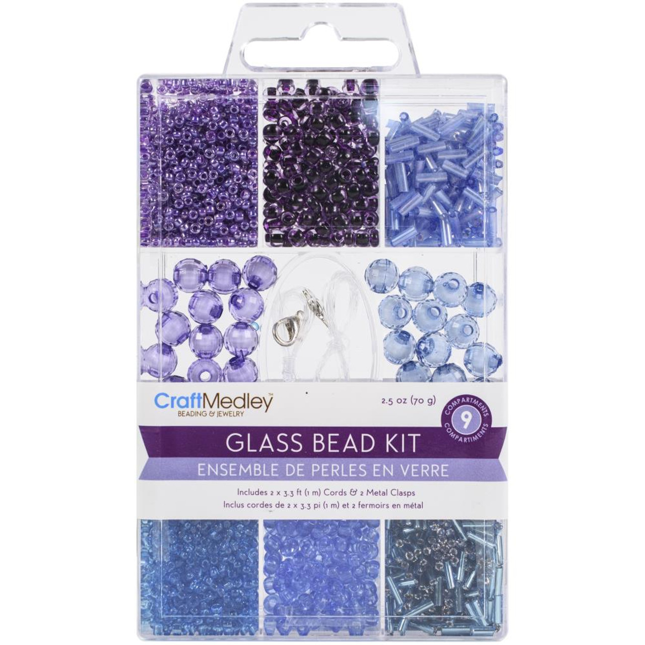 The Beadery Bright Pearl Large Hair Bead Box Kit