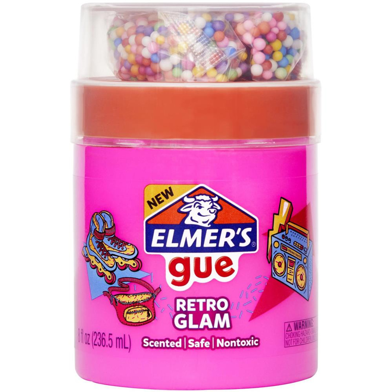 Elmer's Gue Premade, Retro Flash Slime Kit, 24 Oz, Assorted Colors