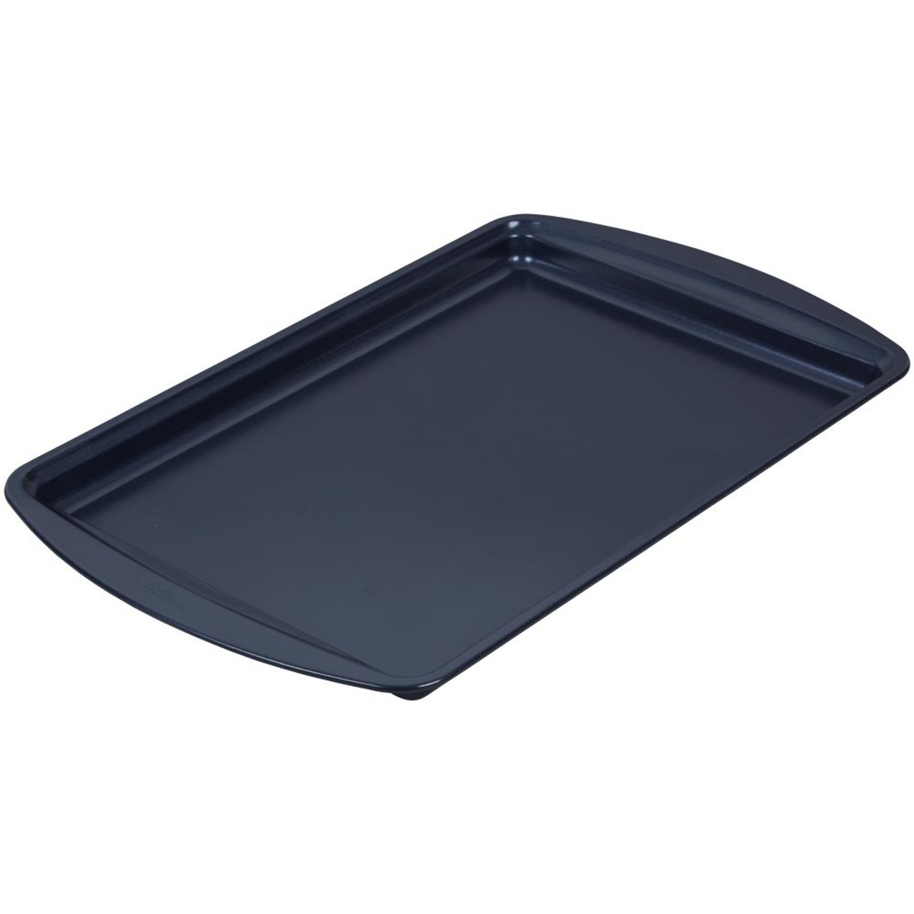 Wilton Diamond-Infused Non-Stick Navy Blue Cookie Sheet w/ Gold Cooling  Rack