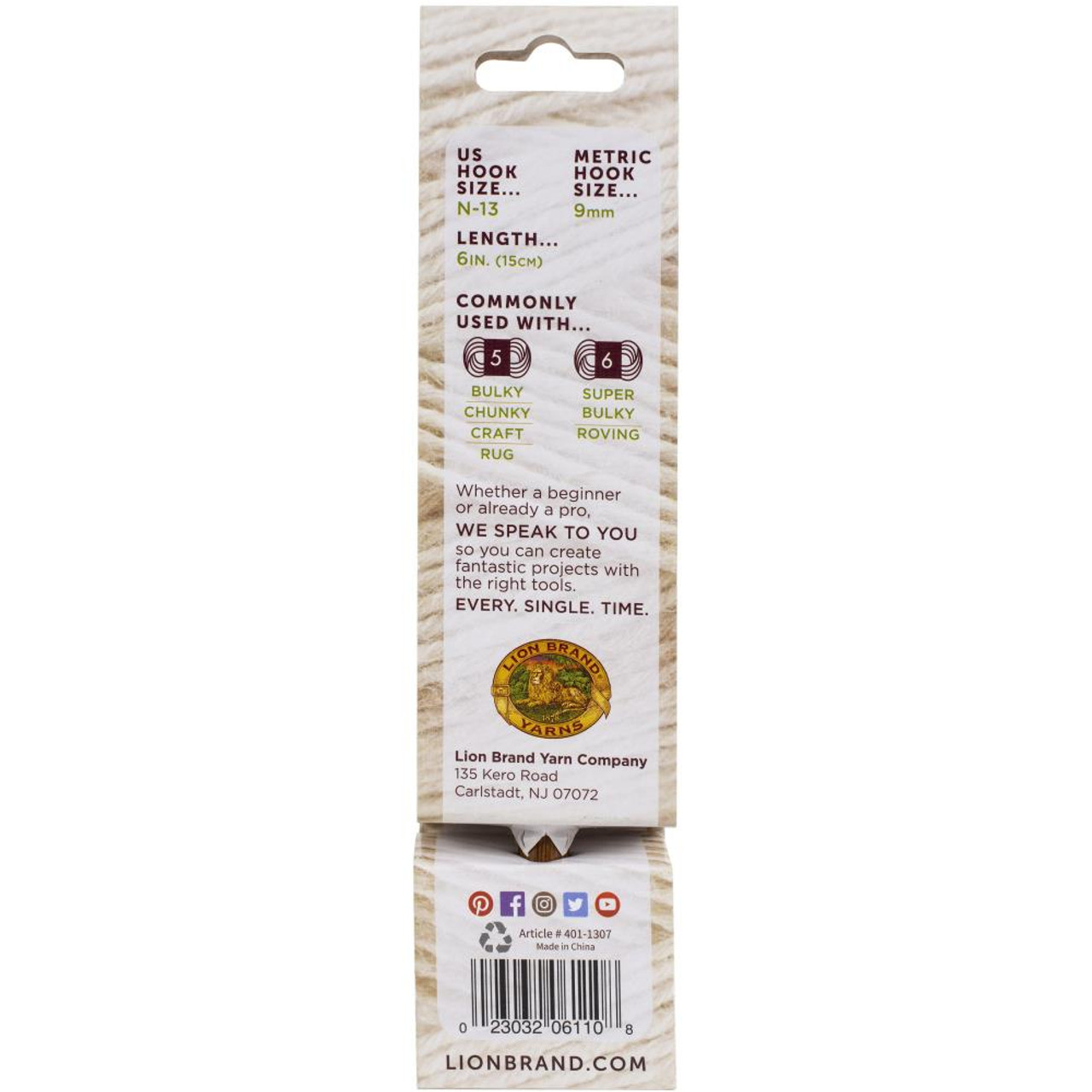 Lion Brand® Bamboo Crochet Hook Set (Sizes G-H-I) – Lion Brand Yarn