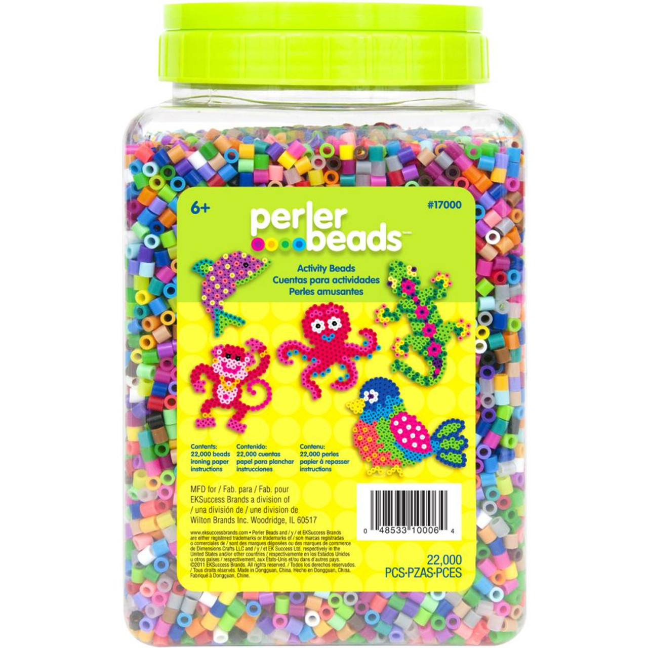 Perler Mini Beads Fused Bead Tray 8,000-pkg-neutral