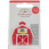 Doodlebug Doodle-Pops Red Barn 3D Stickers