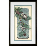 Dimensions Stamped Cross Stitch Kit - Chickadees On A Branch