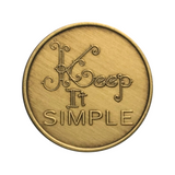 Keep It Simple Antique Bronze Coin