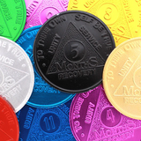 Alcoholics Anonymous (AA) Aluminum Month Chips – Sobriety Coins