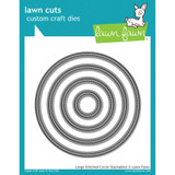 Lawn Cuts Custom Craft Stackables Dies - Large Stitched Circles