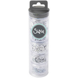 Sizzix Making Essential Sequins & Beads 5/Pkg - Silver, 5g Per Pot