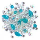 Buttons Galore Sparkletz Embellishment Pack 10g - Salt Water