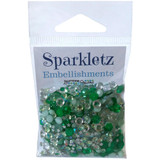 Buttons Galore Sparkletz Embellishment Pack 10g - Aquamarine
