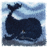 Caron Wonderart Latch Hook Kit - Big Blue Whale