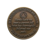 AA Bill & Bob Month/Year Bronze Coin
