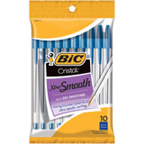 BIC Cristal Xtra Smooth Pens 10/Pkg - Blue