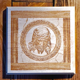 Jesus Crown Of Thorns Laser Etched Wooden Wall Plaque