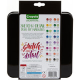 Crayola Signature Sketch & Detail Dual-Tip Markers W/Tin 16/Pkg
