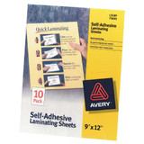 Avery Self-Adhesive Laminating Sheets 10/Pkg #73603
