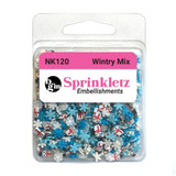 Buttons Galore Sprinkletz Embellishments 12g - Wintry Mix