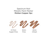 Spectrum Noir Metallic Paint Marker 3/PKg - Molten Copper