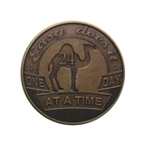 Alcoholics Anonymous AA Camel ODAT Affirmation Coin – Bronze Sobriety Medallion