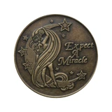 Alcoholics Anonymous AA Expect a Miracle – Bronze Sobriety Medallion