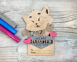 Valentines DIY Lovable Pets Color/Paint Card Set
