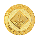 Narcotics Anonymous (NA) Coin – "Gold Plated" Sobriety Medallion Gift