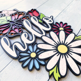 Hello Spring Seasons Hanging Sign