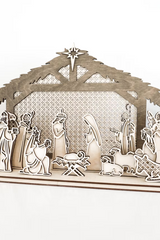 BoHo Rattan Nativity Set