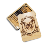 Magnetic Needle Minder Storage Case - Butterfly Cameo