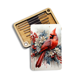 Needle Minder Storage Case | Floral Cardinal