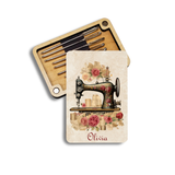 Needle Minder Storage Case - Vintage Sewing Machine