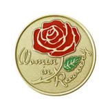 Alcoholics Anonymous AA Women in Recovery Affirmation Coin - Antique Bronze Sobriety Medallion