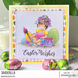 Stamping Bella Rubber Stamp | Tiny Townie Bethany Paints Easter Eggs