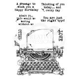 Woodware Clear Stamps | Vintage Typewriter