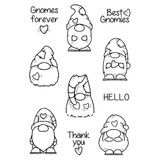 Woodware Clear Stamps | Mini Gnomes