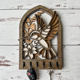 Key Holder Wall Plaque | Hummingbird