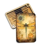 Magnetic Needle Minder Storage Case - Yellow Dragonfly