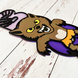 BOO Cute Werewolf Halloween Sign - Whimsical Halloween Wall Decor