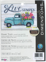Dimensions Counted Cross Stitch Kit | Flower Truck