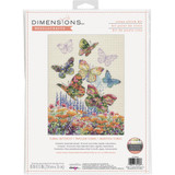 Dimensions Counted Cross Stitch Kit | Floral Butterfly