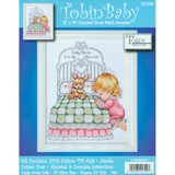 Tobin Baby Counted Cross Stitch Kit | Bedtime Prayer Girl Birth Sampler