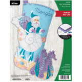 Bucilla Santa's Sea Life Felt Applique Stocking Kit