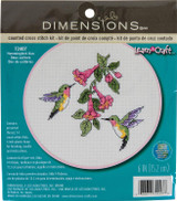 Dimensions Learn-A-Craft Counted Cross Stitch Kit | Hummingbird Duo