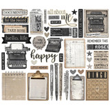 Simple Stories Simple Vintage Bits & Pieces Die-Cuts 42/Pkg | Take Note Bits
