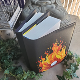 AA Big Book & 12 & 12 Regular Print Double Book Cover – Flames