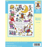 Design Works Counted Cross Stitch Kit | Nursery Rhymes Birth Sampler