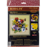 RIOLIS Stamped Cross Stitch Kit | Pansies