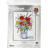 Janlynn Stamped Cross Stitch Kit | Poppies