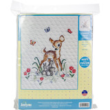 Janlynn Stamped Cross Stitch Kit | Baby Deer Quilt