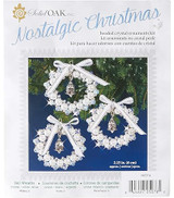 Nostalgic Christmas Beaded Crystal Ornament Kit | Silver Bell Wreaths