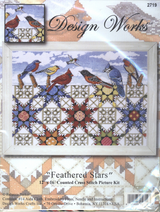 Design Works Counted Cross Stitch Kit | Feathered Stars